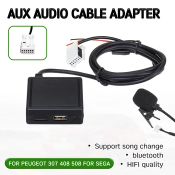 kabel prijemnika Bluetooth Aux USB, slušalice, adapter za telefoniranje bez korištenja ruku Aux Za Peugeot 207 307 407 308 Za Citroen C2 C3 RD4