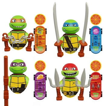 KDL817 KF6125 KF6196 teenage Mutant Ninja turtles Igračke Gradivni Blokovi Anime Mini Figurice U Prikupljanju Igračka Cigle Dječji Rođendan Božićni Poklon