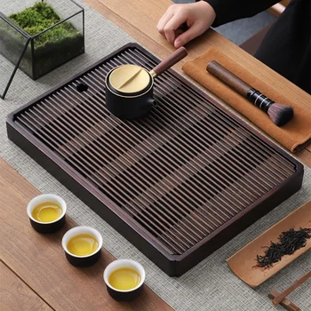 Kineski Čaj Ladicu Od Prirodnog Bambusa GIANXI Za Skladištenje Vode, Čaj Kung-Fu Jednostavan Pravokutni Čajna Odbora Ladica Za spremanje Čaja