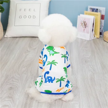 Kombinezon za malu pseću Ljeto Proljeće Moda odjeća za kućne ljubimce s likovima iz Crtića Slatka Mačka Пижама Soft košulja za štene pomeranski Chihuahua Yorkshire