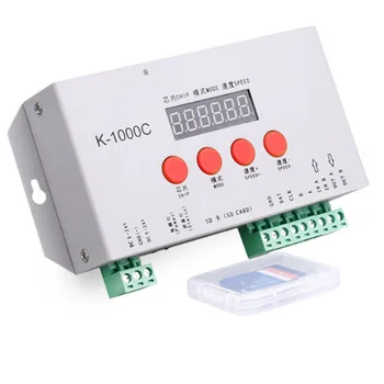 Kontroler K-1000C K1000C WS2812B WS2811 APA102 T1000S WS2813 led programski kontroler 2048 piksela DC5-24V