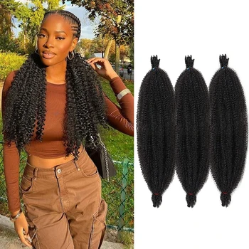 Kosa za tkanje Dansama Marley Twist, kose Afro Twist, pre odvojeni sintetičkih proljeće kose Afro Twist za soft curls, povezana kuka kosu