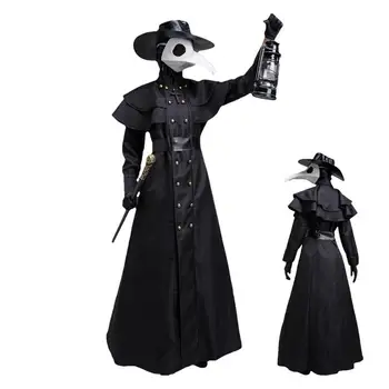 Kostimi za Halloween kostime horor, Crna ряса svećenika, srednjovjekovni haljine za Halloween 2023 Za igranje uloga, odgovaraju za tematske zurke.