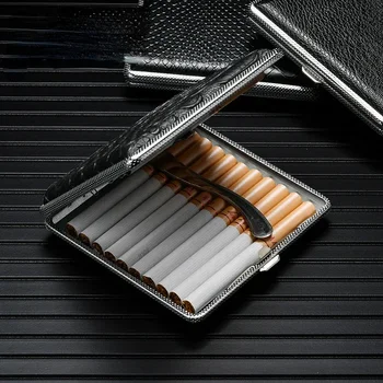 Kožna cigaru slučaj s uzorkom, laka metalna сигаретная kutija premium klase, pisak za pušače, gospodo poklon pribor za cigarete