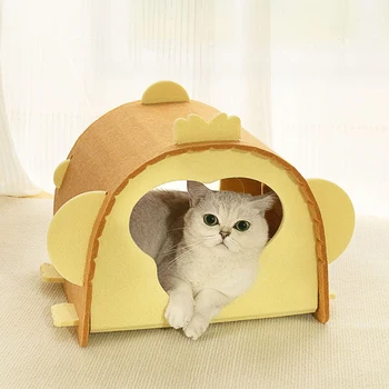 Krevet za mačke, Игрушечное utor za mačji igre, zimi toplo privatni dom za kućne ljubimce, 2-u-1 korpa za mačića, mat, robu za vrtić, proizvoda za dom za mačke