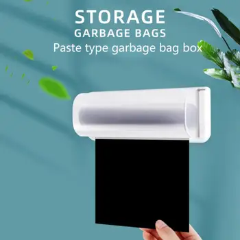 Kutija za pohranu vrećice za smeće, Zidni Držač vrećica za smeće, Odvojiv Spremnik za kuhinjski plastičnih vrećica, Dispenzer za vrećice za smeće u kupaonici