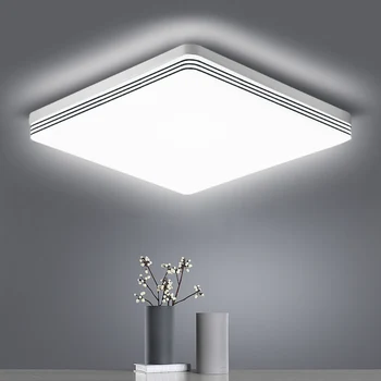 Kvadratni led stropna svjetiljka za rasvjetu spavaće sobe Neutralna bijela cool bijela topla bijela 48 W 36 W 24 W 18 W led stropna svjetiljka za dnevni boravak