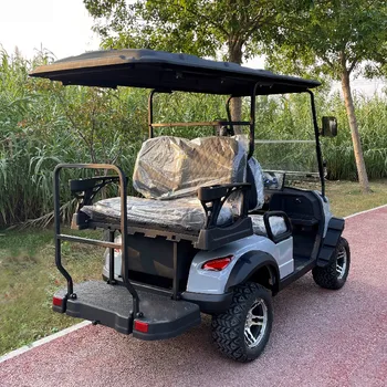 Kvalitetna Kolica za golf s Disk Kočnicama na 4 kotača snage 3,5 kw 60, 6-Krevetna Električna Kolica Za Golf Sa Širokim Gumama Za off Road, Pogodno Za Travu Na Terenu za golf