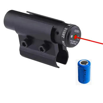Laserski ciljnik za puške Red Dot AR15 s punjiva baterija 20 mm optički ciljnik Picatinny Rail