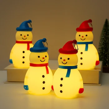 Led noćno svjetlo Spušteni Ovjes u obliku Božićni snjegović s baterijskim napajanjem za unutarnju i vanjsku dekor.