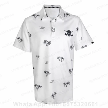 Ljetna muška polo majica za golf s kratkim rukavima Prozračna sportski casual košulja Wild Shirt Majice s voćnim sladoledom Odjeća za utrke F1 velikih dimenzija