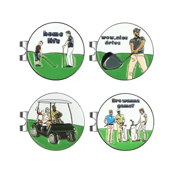 Loptica za Golf Marker Šešir Isječak Darove za Golfer Premium Metal 25 mm Klupska Znak Na Sjećanje