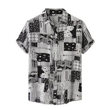 Luksuzna Muška Košulja, Godina Casual Cvjetni Print, Kratki Rukav, Dizajn Za Vaš Odmor Havajski Košulja, Bluza camisa hawaiana hombre