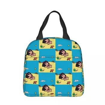 Mafalda Na plaži, загорающая U boji izolirane torbe za ланча, Veliki kontejner za jelo, torbi-hladnjaku, ručak-boksu za radne piknik