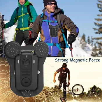 Magnetna stezaljka za нательных kamere, pouzdan i prikladan držač, 6 snažan usisavanje magneta, trajan i siguran za sve modele