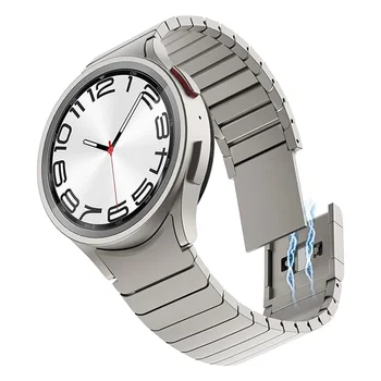 Magnetski Remen Bez Fuga Za Samsung Galaxy Watch 6 Classic 47 mm 43 mm 5Pro 45 mm Luksuzni Remen Od Nehrđajućeg Čelika sati 6/5/4 40 mm 44 mm