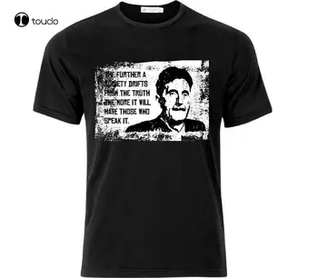 Majica Sa citat Georgea Orwella Crna Majica