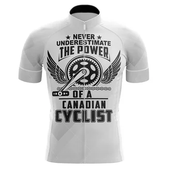 Majica za biciklizma Kanade Ljetna muška odjeća za biciklizma kanadskog nacionalnog tima Košulja za cestovne utrke Biciklistička odjeća za MTB Mayo