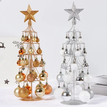 Metalne vijence za Božićno drvce, društvene kovani nakit stalak za božićno drvce s ukras u obliku kristala suspenzija