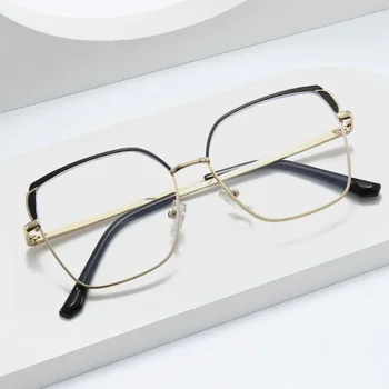 Metalni Velike Okvira Četvrtaste Naočale sa zaštitom od plave svjetlosti Nova Europska i američka moda, Trend Okvira za naočale
