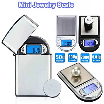 Mini-džep upaljač 100 g / 200 g Precizni Digitalni Prehrambenih Nakit, Kuhinjske Vage, alat za mjerenje, Elektronska Ručna vaga