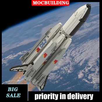 MOC u Mjerilu 1:110 Raketa Skup sastavnih blokova Model letjelice Space Explore Vehicle Opeke igračke za poklon za bebu