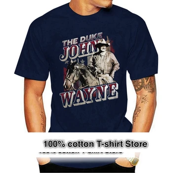 Modni majice 2021, John Wayne, Knezova na konjima, Gospodo, Junak вестерна, Kauboj, Legenda, Ikona s okruglog izreza, 100% Pamuk