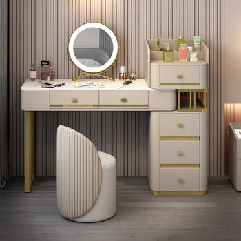 Mramorni komoda, Jednostavan Luksuzni Moderni Jednostavan toaletni stočić sa ogledalom, stolom za šminkanje u spavaćoj sobi S ormar za pohranu Newarrival
