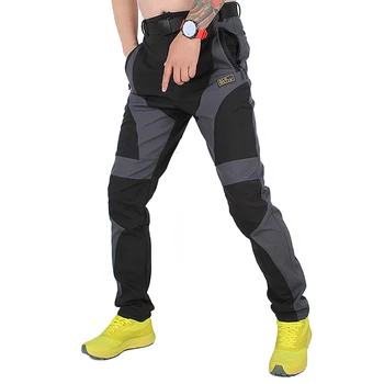 Muške zimske vodootporne ветрозащитные hlače od elastičnog runo GTX soft shell, gospodo tanke vunene hlače za kampiranje i ribolov