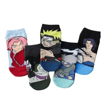 Muške čarape s likovima iz crtića, anime, Naruto, cosplay, Čarape za skateboard, gospodo svakodnevne čarape za odrasle