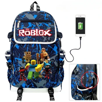 Nadogradite svoj virtualni svijet ROBLOX, u boji platna ruksak, školsku torbu s cartoonish uzorkom, modni moderne odjeće