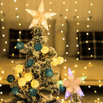 Nakit za Božićno drvce Najbolji Zvijezde Led žarulja Božićne ukrase za dom Božićna drvca Nova godina 2023 Navidad Natal Noel