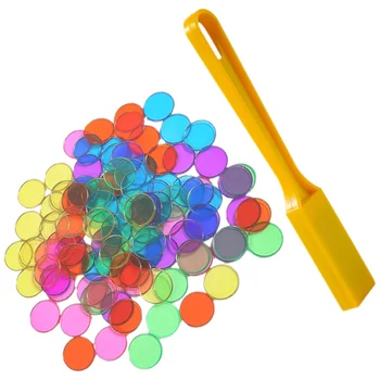 Naknade iz matematike za djecu, magnetski štap, Magnetski štapić, okrugle čips, igračka za brojanje, Igračka za sortiranje po boji, Razvija igračka