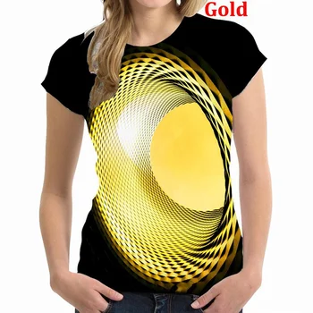 Nova ženska personalizirane majica sa moderan 3D nebeskim po cijeloj površini, casual majica okruglog izreza i kratkih rukava, strmim vrhovima