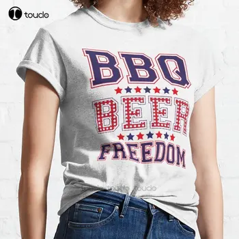 Novi pivo Bbq Freedom Klasična Majica Pamučna Muška Majica Na Red Aldult Teen Unisex Majice Na Digitalni Tisak Na Red Poklon