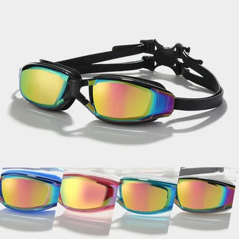 Novi stručni naočale za plivanje HD za odrasle presvučena premazom, vodootporan Naočale za plivanje sa zaštitom od uv zračenja, Podesiva naočale za plivanje Unisex