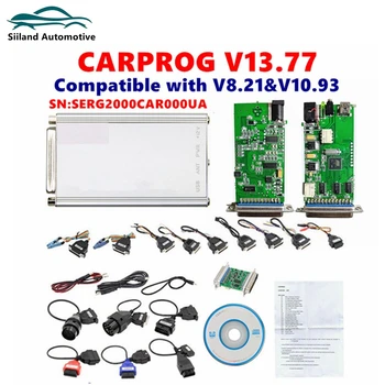 Novo izdanje V13.77 CARPROG V8.21 on-Line verzija V10.93 Alat za popravak auto ECU Car Prog Perfect Add Authorization 21 Adapter