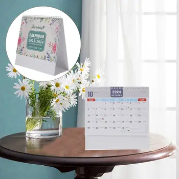 Od lipnja do prosinca 2023 2024 Engleski Stolni Kalendar Alat za planiranje Cover s cvjetnim uzorkom Zapisnik Kalendari Lista Stojeći Flip