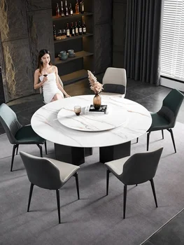 Okrugli stol od kamena ploča, Velika blagovaona stol za hotel, Elektromagnetska štednjak, Okrugli stol i stolice za dom