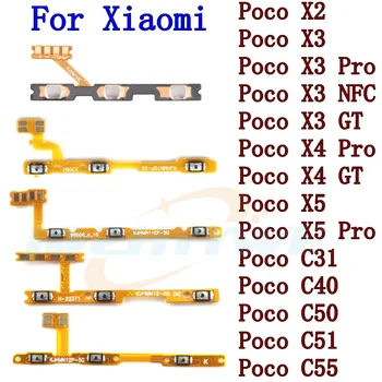 Originalni Za Xiaomi Poco Pro X5 X4 X3 GT Pro NFC X2 C31 C40 C50 C51 C55 Bočna Tipka za Prebacivanje Jačine Napajanje Fleksibilan Kabel