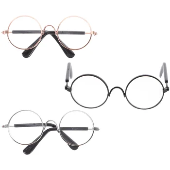 Plastične mini-naočale 3pcs, imitacija rekvizite za naočale, kompaktne male naočale