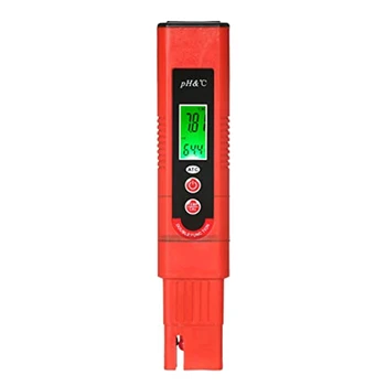 Plastični PH-metar s трехцветным LCD zaslonom, PH-olovka, auto funkcija ATC, raspon mjerenja PH 0-14 za kućnu piće, bazena