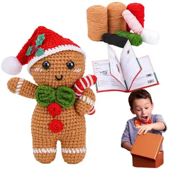 Pletenje božićni gingerbread kukičanje svojim rukama S korak po korak видеоуроком Proizvode za uređenje doma za dnevni boravak, spavaće sobe, radne sobe