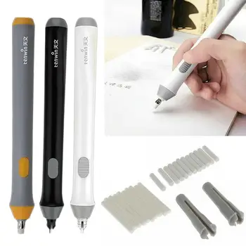 Podesivi set električnih ластиков za olovke Naglašava učinke abrazije za crtanje i skiciranje pomoću električnog brisala s gumenim umetcima 22шт