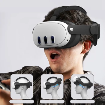 Podesivo оголовье za naočale za virtualnu stvarnost Meta Quest 3 - Zgodan dodatak za pokrivala za glavu, smanjenje pritiska i težine.