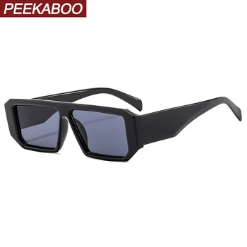 Pravokutni sunčane naočale Peekaboo u retro stilu uv400 black leopard muške sunčane naočale su unisex za žene, ljetne ženske 2024, topla rasprodaja