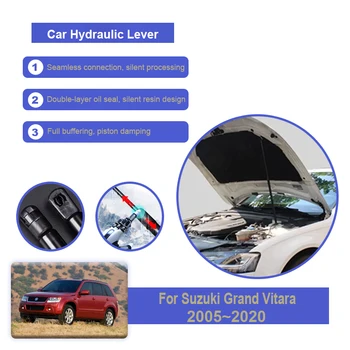 Prednji hidraulične vuče vozila za Suzuki Grand Vitara 2005 ~ 2020 2010, Metalni Prednji poklopac, amortizeri, Zatvarači na uporište, auto oprema