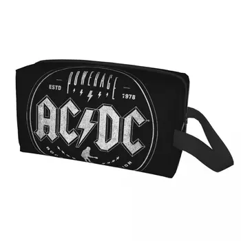 Prometna vintage torba za toaletni u stilu Rock AC DC, bend Heavy metal, Organizator za kozmetiku za žene, torbica za pohranu kozmetike, torbica za biranje Dopp