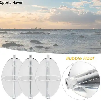 Prozirni Ovalni Bubbly Float Od PVC Plastike Ribolovnog plovka, Pokazatelj utjecaja Plutače, Pribor za morski ribolov