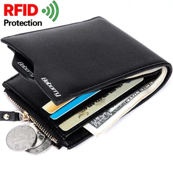 RFID Zaštita od krađe Torba za kovanice na munje Muške torbice Novčanici od umjetne kože Torbice za muškarce s RFID-lock-up Torbicu 2023 Nova moda